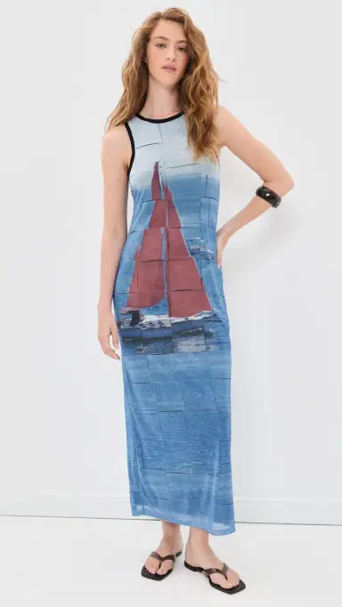 VRG GRL Harriet Mesh Midi Dress | Thumbnail 2