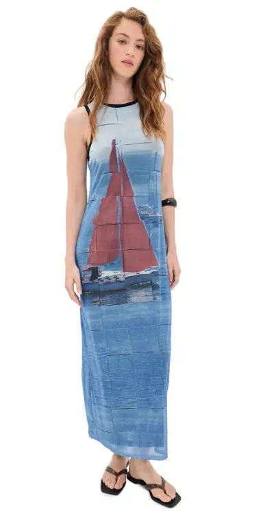 VRG GRL Harriet Mesh Midi Dress | Thumbnail 1