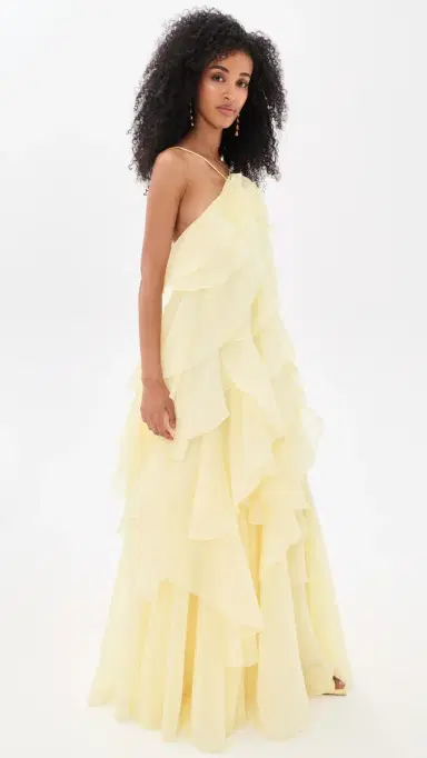 Aje Pandorea Layered Maxi Dress Butter | Thumbnail 4