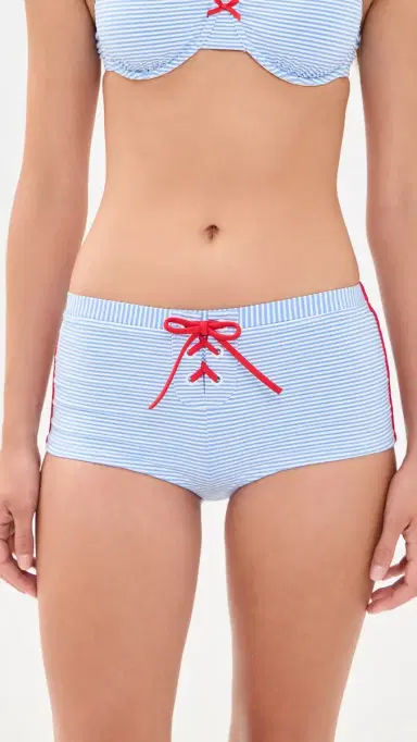 Solid & Striped The Sabra Bikini Shorts Marina Blue | Thumbnail 2