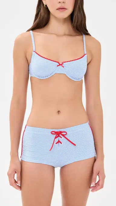 Solid & Striped The Sabra Bikini Shorts Marina Blue | Thumbnail 5