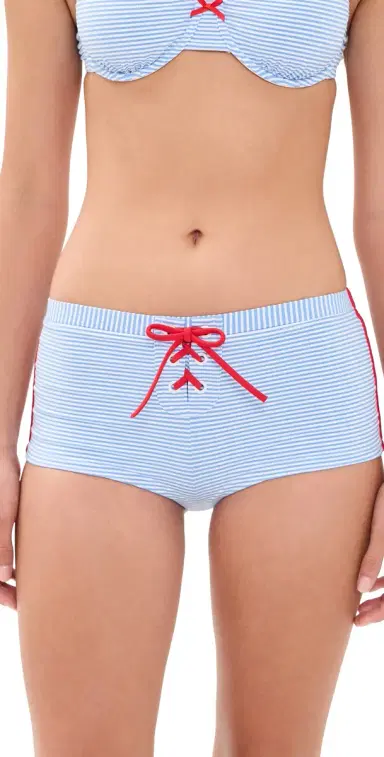 Solid & Striped The Sabra Bikini Shorts Marina Blue | Thumbnail 1