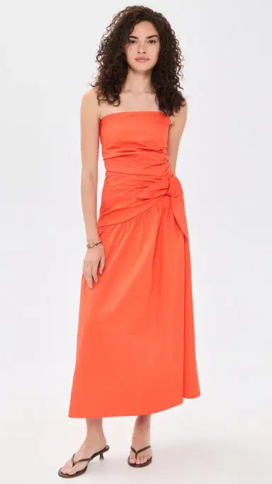 ROAME. Rene Tie Dress Poppy | Thumbnail 2 ROAME. Rene Tie Dress Poppy | Thumbnail 2