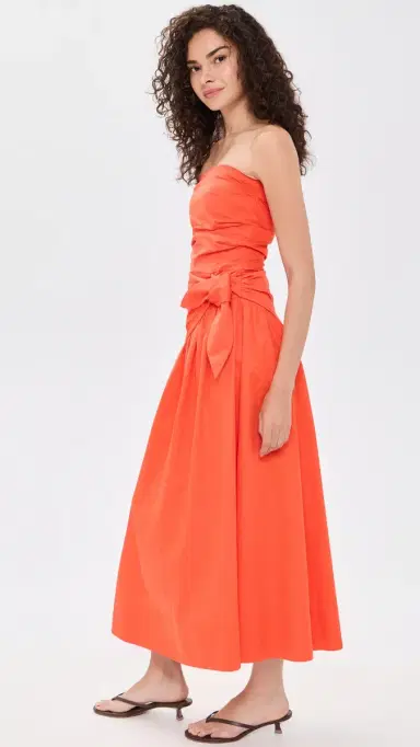 ROAME. Rene Tie Dress Poppy | Thumbnail 4 ROAME. Rene Tie Dress Poppy | Thumbnail 4