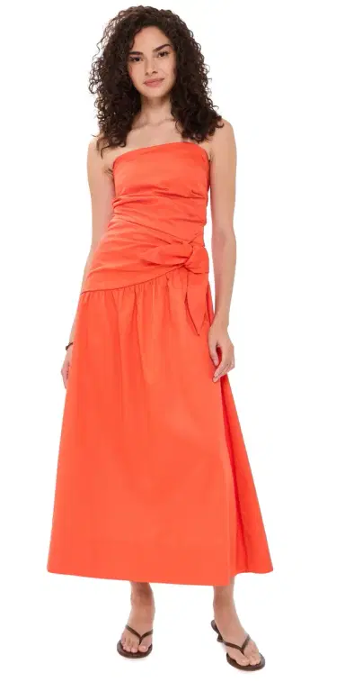 ROAME. Rene Tie Dress Poppy | Thumbnail 1 ROAME. Rene Tie Dress Poppy | Thumbnail 1