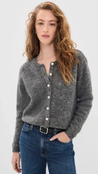 American Vintage Vitow Cardigan Acier Chine S | Thumbnail 2 American Vintage Vitow Cardigan Acier Chine S | Thumbnail 2
