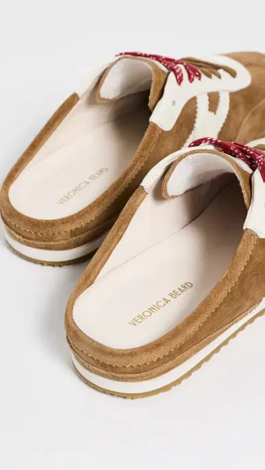 Veronica Beard Nicoline Mules Chestnut Multi | Thumbnail 4