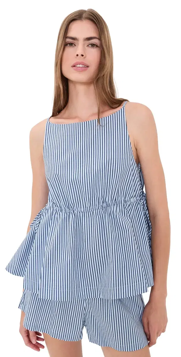 VRG GRL Indi Blue Stripe Top Blue Stripe