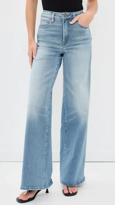 GOOD AMERICAN Good Waist Palazzo Jeans Indigo417 8 | Thumbnail 3 GOOD AMERICAN Good Waist Palazzo Jeans Indigo417 8 | Thumbnail 3