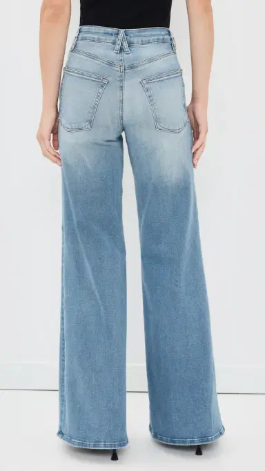 GOOD AMERICAN Good Waist Palazzo Jeans Indigo417 8 | Thumbnail 4 GOOD AMERICAN Good Waist Palazzo Jeans Indigo417 8 | Thumbnail 4