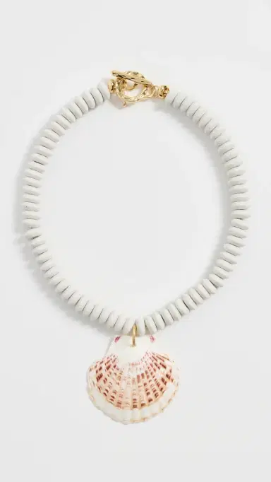 Logan Tay Carolina White Shell Necklace | Thumbnail 2