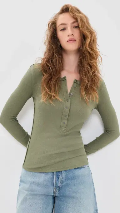 Free People Jamie Henley Tee Capulet Olive M | Thumbnail 2