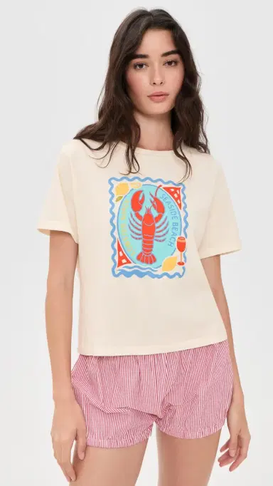 Sunny Somewhere Seaside Beach Shack Everyday Tee Off White L | Thumbnail 2 Sunny Somewhere Seaside Beach Shack Everyday Tee Off White L | Thumbnail 2