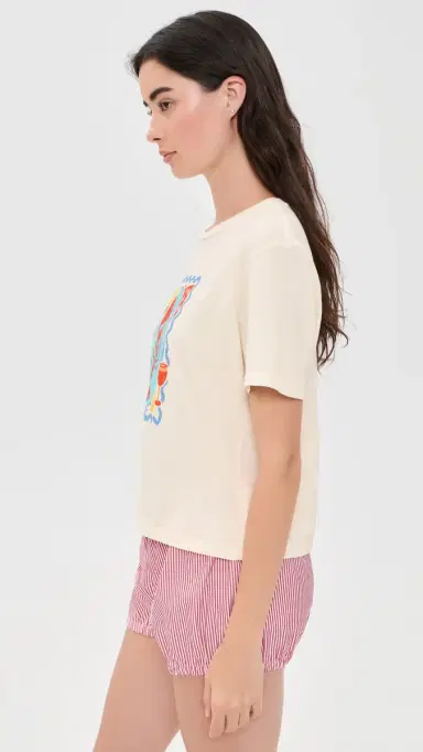 Sunny Somewhere Seaside Beach Shack Everyday Tee Off White L | Thumbnail 4 Sunny Somewhere Seaside Beach Shack Everyday Tee Off White L | Thumbnail 4