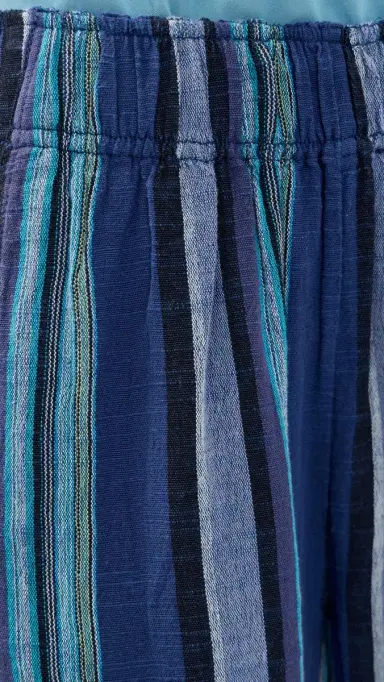 Free People Days End Solar Linen Stripe Pants Navy Combo | Thumbnail 6