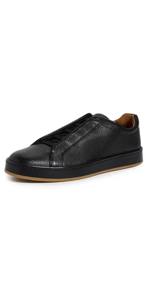 Allen Edmonds Banks Court Slip-On Stretch Lace Sneakers Black