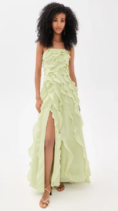Aje Allairie Gown Sea Green | Thumbnail 2