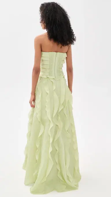 Aje Allairie Gown Sea Green | Thumbnail 3