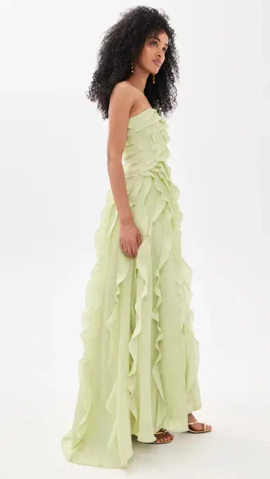 Aje Allairie Gown Sea Green | Thumbnail 4