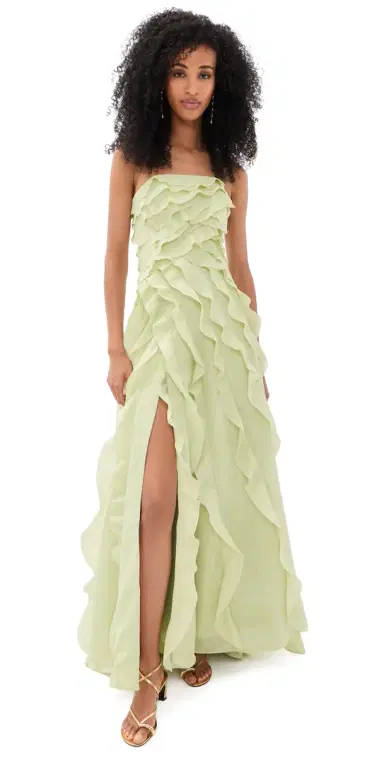 Aje Allairie Gown Sea Green | Thumbnail 1