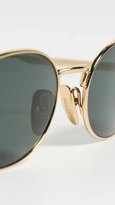 Chimi Titan Oval Sunglasses Gold One Size | Thumbnail 5 Chimi Titan Oval Sunglasses Gold One Size | Thumbnail 5