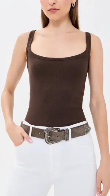 B-Low The Belt Frank Suede Belt Elephant ilver | Thumbnail 3