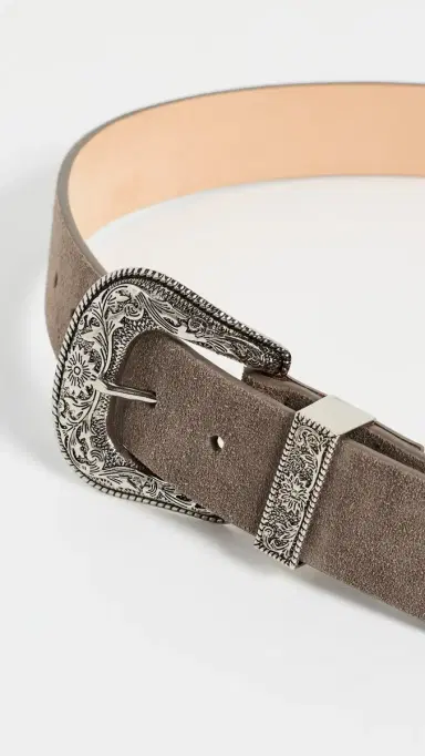 B-Low The Belt Frank Suede Belt Elephant ilver | Thumbnail 5