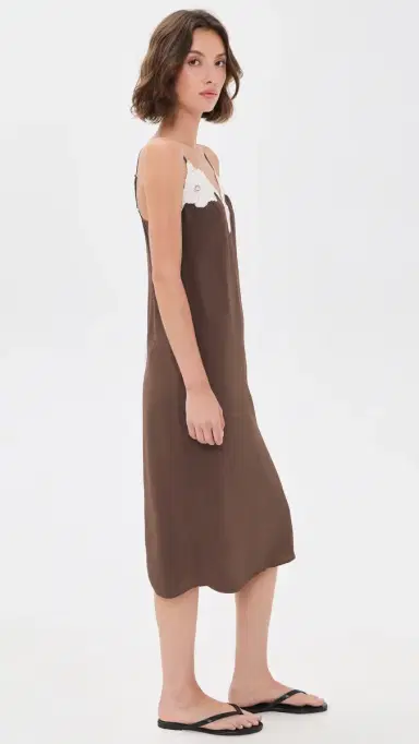 Madewell Midi Slip Dress Dark Brown | Thumbnail 4 Madewell Midi Slip Dress Dark Brown | Thumbnail 4