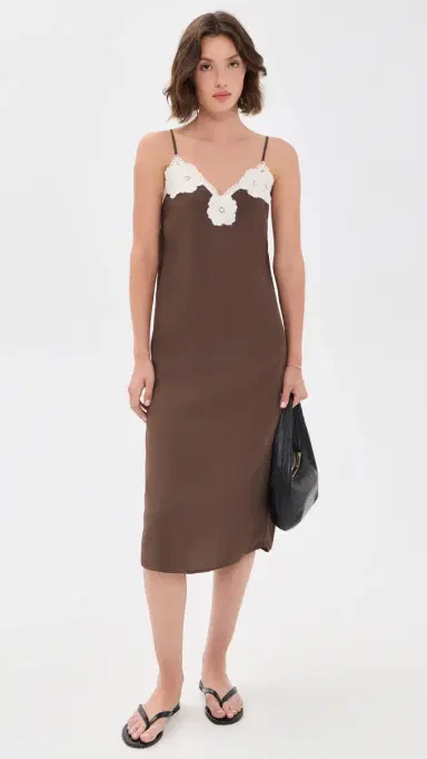 Madewell Midi Slip Dress Dark Brown | Thumbnail 5 Madewell Midi Slip Dress Dark Brown | Thumbnail 5