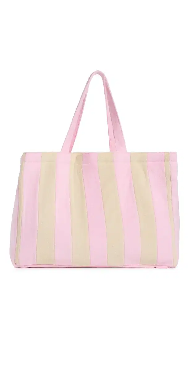 Stoney Clover Lane Large Everything Tote Pink & White Stripe One Size