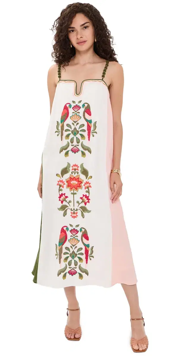 FARM Rio Cross Stitch Embroidered axi Dress ulti