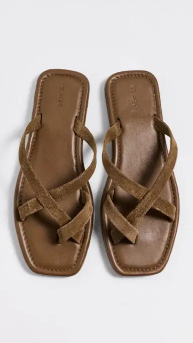 St. Agni Soft Strap Slides toffee suede | Thumbnail 5 St. Agni Soft Strap Slides toffee suede | Thumbnail 5