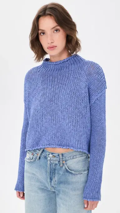 Free People Opal Sweater Peri Blue | Thumbnail 2