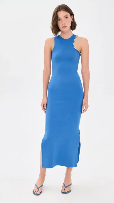 The Wolf Gang Escena Maxi Dress Cornflower | Thumbnail 2