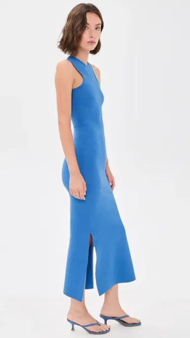 The Wolf Gang Escena Maxi Dress Cornflower | Thumbnail 4