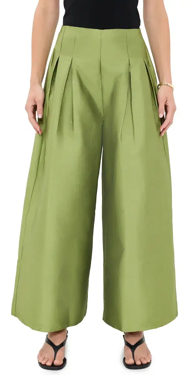 Chan Luu Techno Taffeta Trousers Tulip Stem