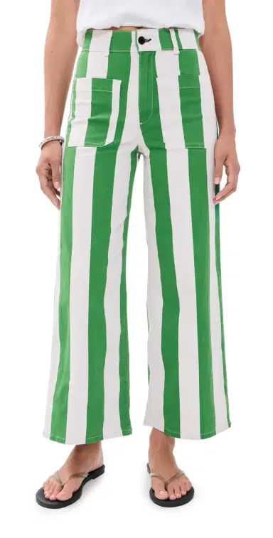 Askk NY Cropped Sailor Pants Beverly Stripe | Thumbnail 1 Askk NY Cropped Sailor Pants Beverly Stripe | Thumbnail 1