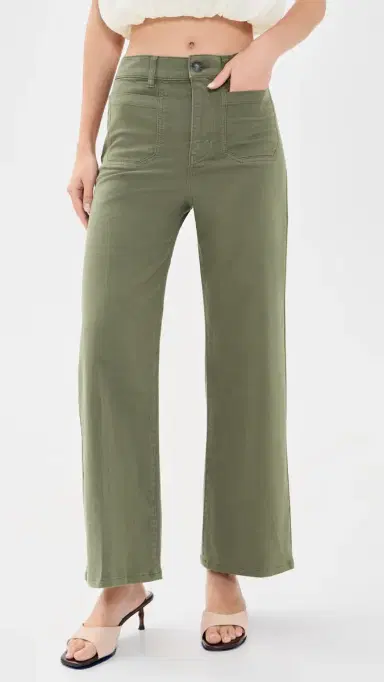 Frame Le Slim Palazzo Modernist Pocket Pants Grasshopper 32 | Thumbnail 2 Frame Le Slim Palazzo Modernist Pocket Pants Grasshopper 32 | Thumbnail 2