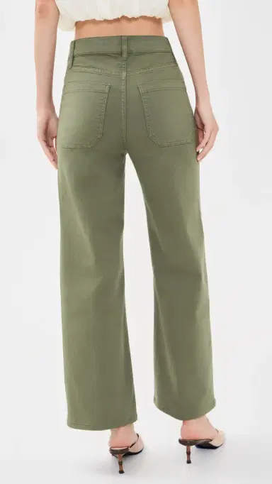 Frame Le Slim Palazzo Modernist Pocket Pants Grasshopper 32 | Thumbnail 3 Frame Le Slim Palazzo Modernist Pocket Pants Grasshopper 32 | Thumbnail 3