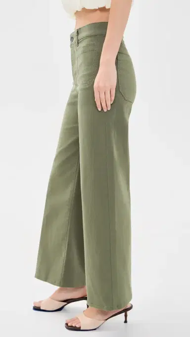 Frame Le Slim Palazzo Modernist Pocket Pants Grasshopper 32 | Thumbnail 4 Frame Le Slim Palazzo Modernist Pocket Pants Grasshopper 32 | Thumbnail 4
