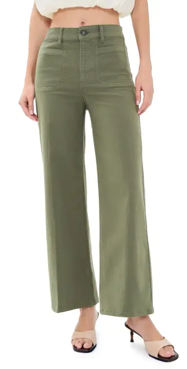 Frame Le Slim Palazzo Modernist Pocket Pants Grasshopper 32 | Thumbnail 1 Frame Le Slim Palazzo Modernist Pocket Pants Grasshopper 32 | Thumbnail 1