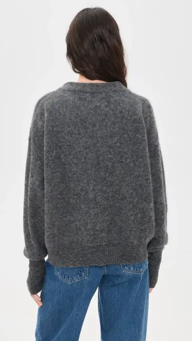 American Vintage Vitow Sweater Acier Chine M/L | Thumbnail 3 American Vintage Vitow Sweater Acier Chine M/L | Thumbnail 3