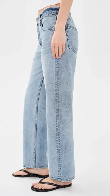 Moussy Vintage Covington Straight Low Jeans | Thumbnail 4 Moussy Vintage Covington Straight Low Jeans | Thumbnail 4