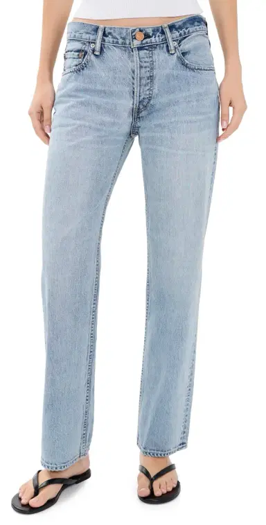 Moussy Vintage Covington Straight Low Jeans | Thumbnail 1 Moussy Vintage Covington Straight Low Jeans | Thumbnail 1