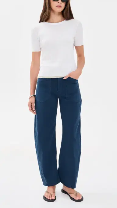 Askk NY Twisted Barrel Pants Navy | Thumbnail 5