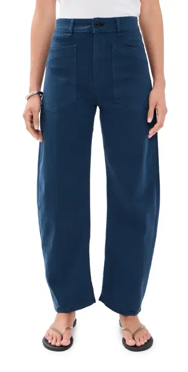 Askk NY Twisted Barrel Pants Navy | Thumbnail 1