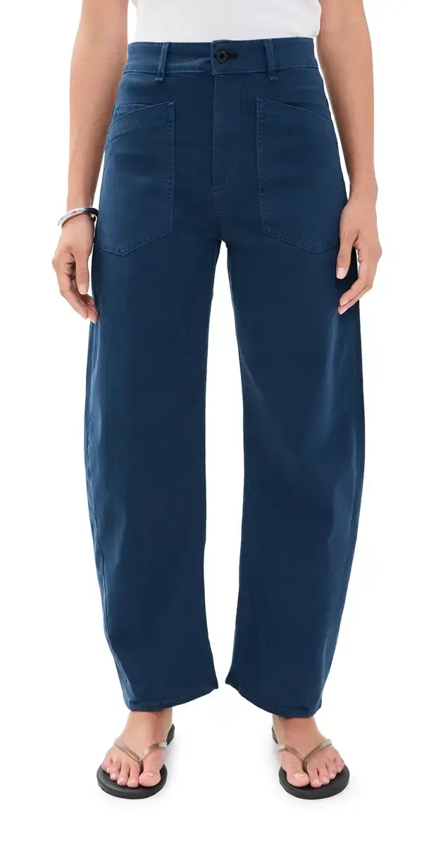 Askk NY Twisted Barrel Pants Navy
