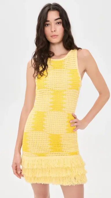 The Wolf Gang Thera Mini Dress Butter | Thumbnail 2 The Wolf Gang Thera Mini Dress Butter | Thumbnail 2
