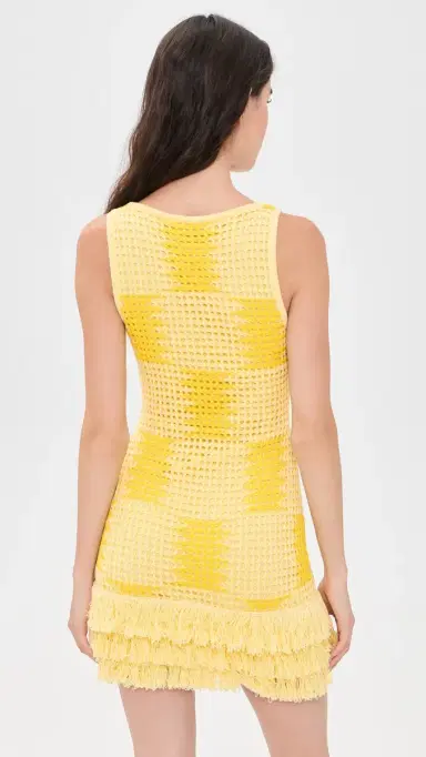 The Wolf Gang Thera Mini Dress Butter | Thumbnail 3 The Wolf Gang Thera Mini Dress Butter | Thumbnail 3