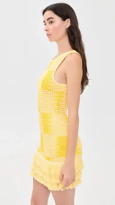 The Wolf Gang Thera Mini Dress Butter | Thumbnail 4 The Wolf Gang Thera Mini Dress Butter | Thumbnail 4